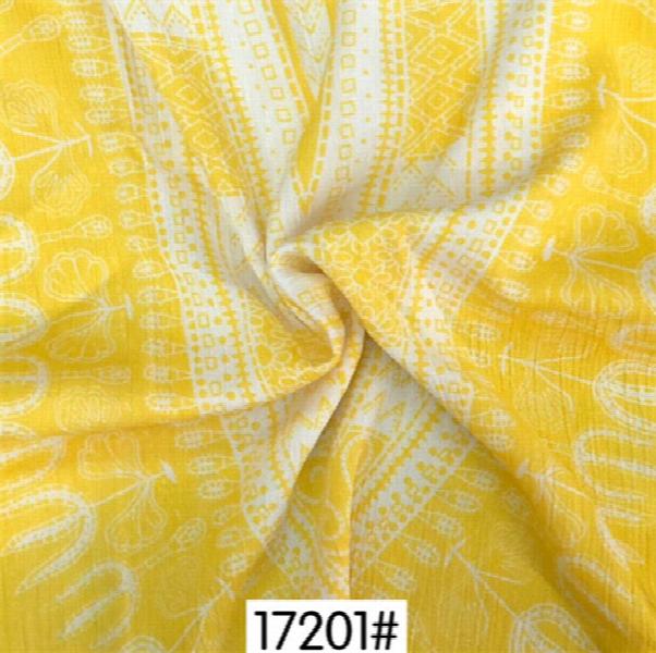 Rayon Dark Floral Printed Fabric for Dress Making
